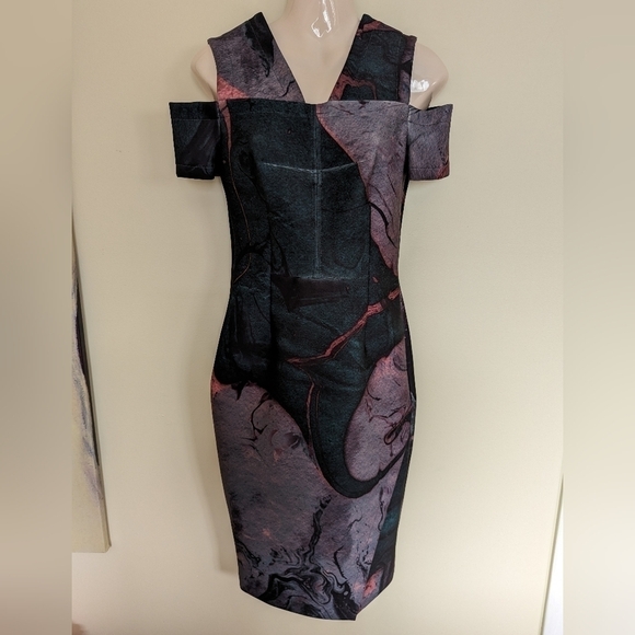 Yigal AZROUËL cut out sheath bodycon dress 4 - Picture 3 of 15